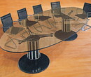 定制办公家具现代钢化玻璃会议桌厂家热销小型开会桌