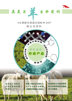 小羊山羊短期育肥怎么用料英美爾肉羊預(yù)混料6%羊生命密碼
