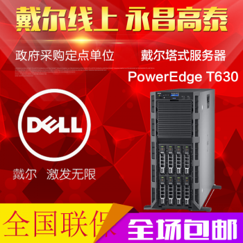 戴尔（DELL）T630塔式服务器主机存储文件数据库E5-2620V4264G/2T3SAS/H330/单电