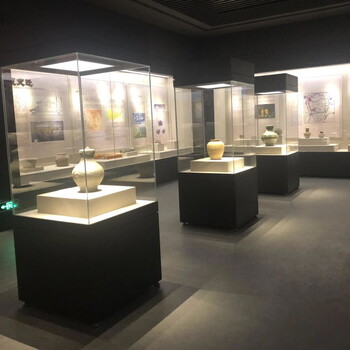 深圳博物馆瓷器展示柜冷轧钢板展览柜陈列柜电动开启展示柜