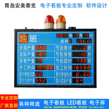 供应﻿电子看板系统车间LED电子屏道路LED标识牌