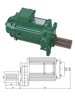 天车马达0.6KW、0.37KW、1.1KW、2.2KW、1.5KW