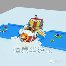 郑州恒泰华厂家供应各种规格充气水池支架水池水上乐园水公园水上冲关图片