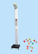 学生体检专用AZX-LI型身高体重测量仪（数码管显示超声波探头测量）图片