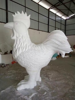 定制户外202玻璃钢雕塑仿真大公鸡母鸡摆件雕塑公鸡花园林庭院