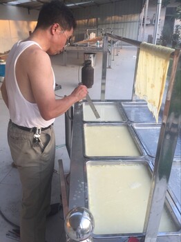 豆制品加工设备新型节能自动化腐竹油皮机包教技术