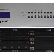 cyaninfo插卡式混合矩阵40进40出手机APP控制视频矩阵视频拼接处理器4k高清矩阵厂家图片