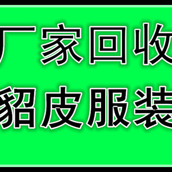 锦州收貂的锦州貂皮回收锦州哪有回收貂皮服装的快速上门