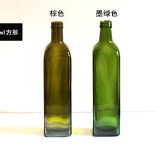 茶色橄榄油瓶绿色花生油瓶图片