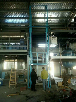 导轨双跨液压平台工业货梯货运起重机宁波市兰州市启运机械厂家