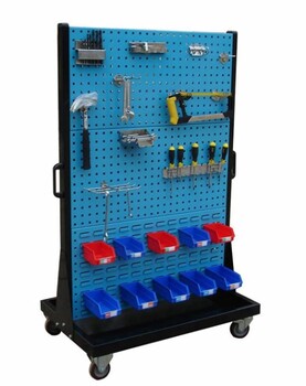 移動式雙面物料整理架工具掛板方孔掛板
