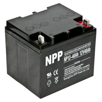 NPP耐普蓄电池NP12-40太阳能免维护蓄电池12V40AH