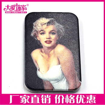 創(chuàng)意新款PU皮革禮品鏡定制方形款PU隨身鏡廠家