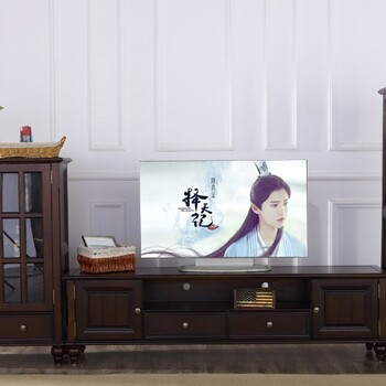 實木電視機(jī)柜小戶型客廳長方形地柜儲物柜組合家具