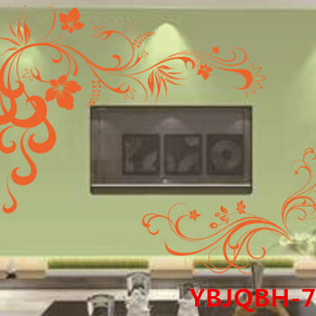 影壁墙效果图液体壁纸丝网印花模具墙面印花模具