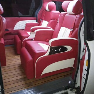上海商务车房车内饰改装升级奔驰威霆斯宾特V260唯雅诺航空座椅改装汽车木地板图片3