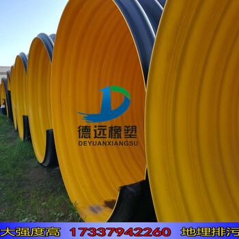 许昌大口径HDPE钢带管DN400口径生产厂家