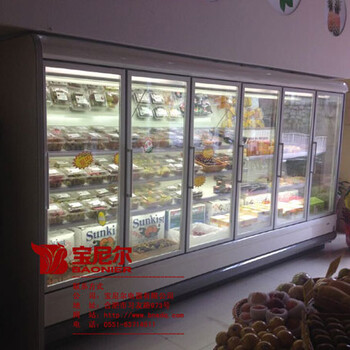 徐州超市岛柜定做厂家电话及地址，一米风幕柜的价格