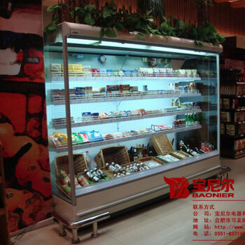 台湾超市保鲜柜的定做，风幕柜的款式，蛋糕柜的图片