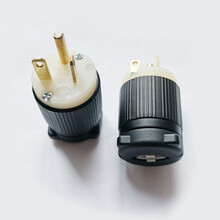 20A125V美标电源插头，直插式组装插头，小型电器配电插头，StraightBladePlug，UL认证加拿大出口插头，两极三线电源插头，