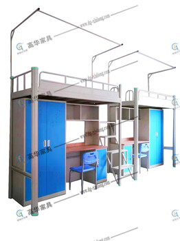 惠州公寓床学生公寓床上床下桌公寓床带书桌书柜公寓床