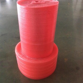 长期供应红色防静电气泡膜气泡袋耐磨质量可靠可免费试样