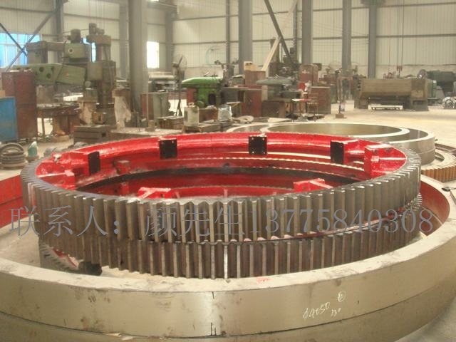 定制型18m回转式烘干机大齿轮滚圈烘干机轮带配件