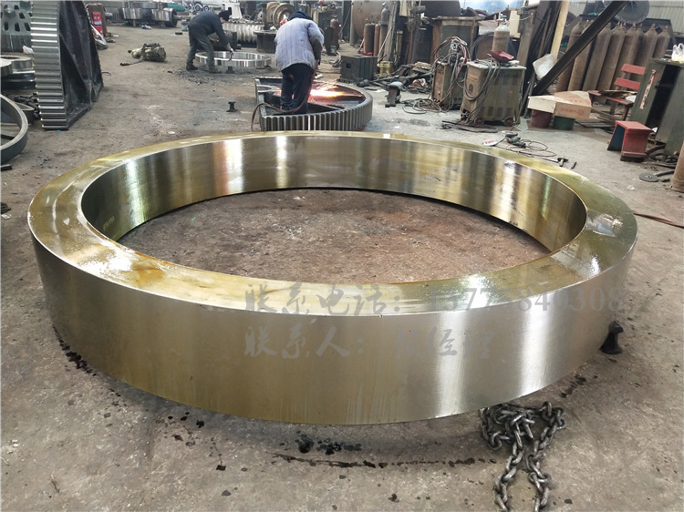广西2.5x45米铸钢回转窑轮带生产厂家货源