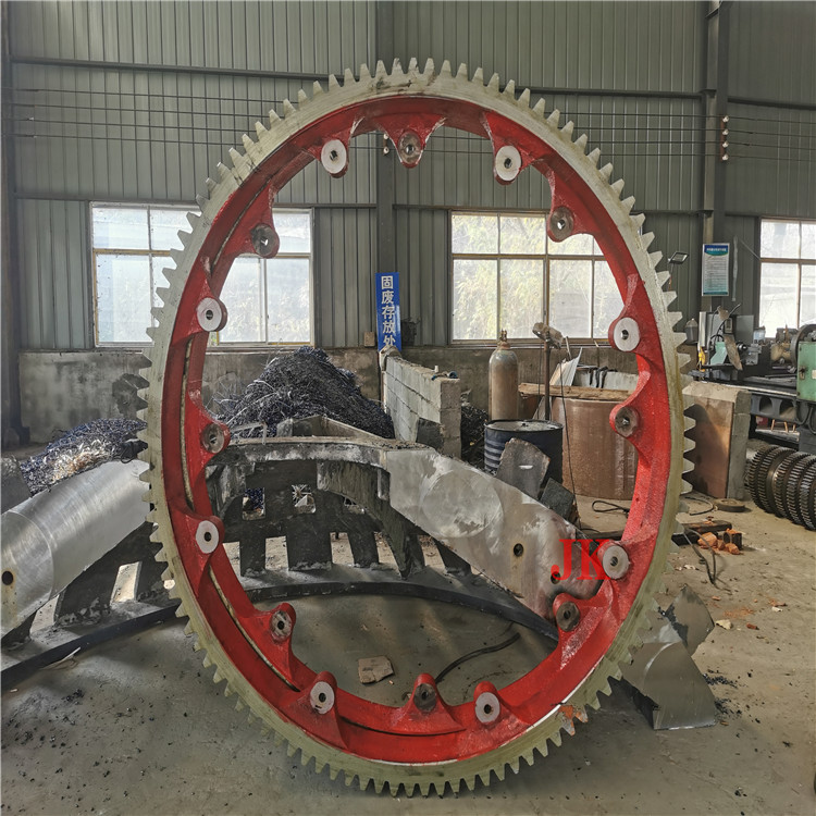 湘潭弹簧板连接石英砂干燥机大齿轮烘干机大齿轮来图定制