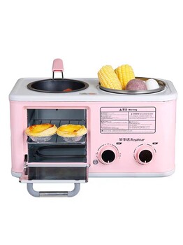 荣事达烤面包机家用早餐网红四合一多士炉懒人多功能早餐机