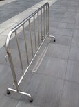 2019新款304不锈钢铁马护栏临时活动铁马围栏不锈钢地铁围栏图片1