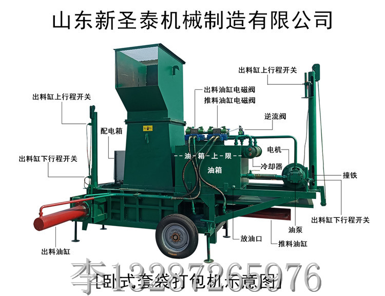 新疆麦秸秆压块机图片