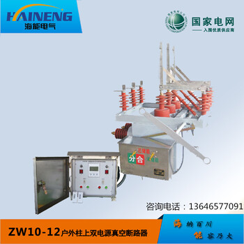 ZW10-12户外柱上双电源真空断路器