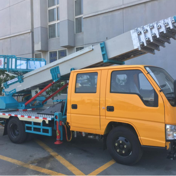 宜春江铃顺达32米云梯车用于搬家公司水泥沙子搬运全国分期