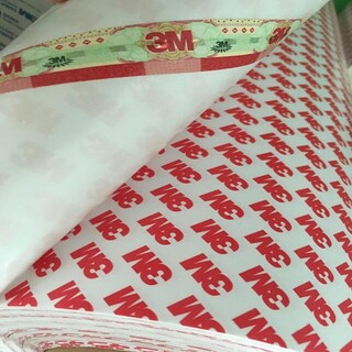 深圳3m55236无纺布棉纸基材白色半透明耐高温双面胶标牌图片6