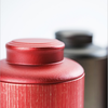 廣州義統包裝馬口鐵拉絲紅9626茶葉包裝圓形鐵罐3-5斤裝茶葉包裝定制批發