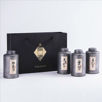广州义统包装厂家润物9873半斤茶叶4圆罐装定制批发