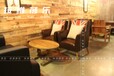 西安漫咖啡复古铁艺卡座高脚吧桌吧椅配套定制生产