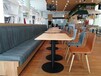 西安复古酒吧个性高吧桌咖啡厅奶茶餐厅甜品店创意桌椅子沙发卡座组合