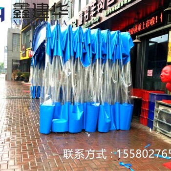 苏州市昆山区定做推拉篷雨棚移动遮阳棚厂房大排档夜宵工地仓库车库帐蓬