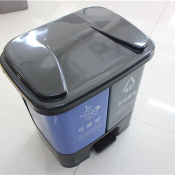 厂家批发分类塑料垃圾桶40L双桶分类垃圾桶价格