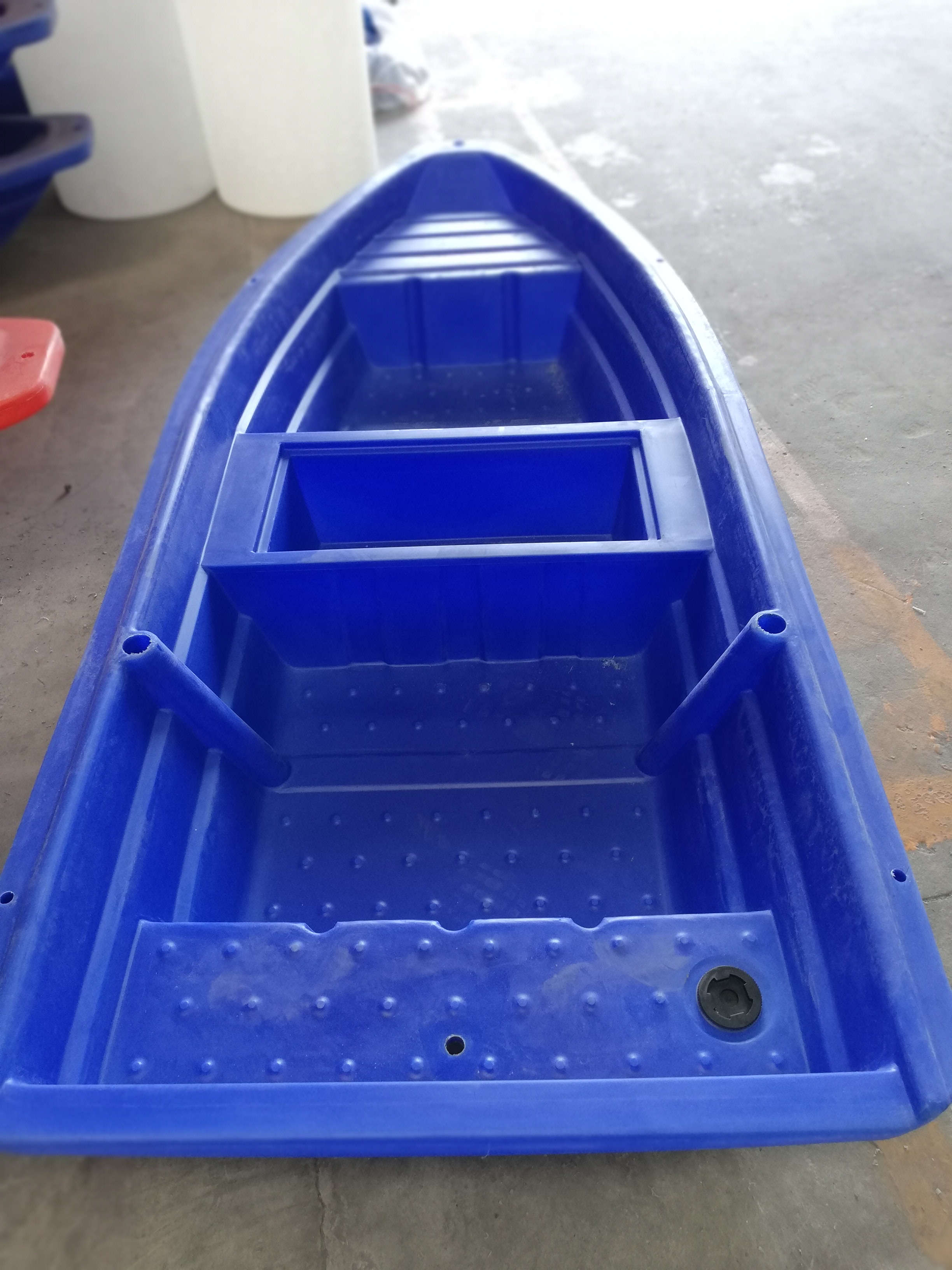 四川达州3.5米市政河道清理船-双层塑料船厂家价格