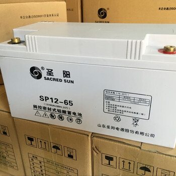 原装山东圣阳蓄电池SP12-6512V65AH铅酸免维护蓄电池ups蓄电池