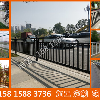 广州人行道栅栏款式街道安全防护栏定做非机动车隔离栏报价