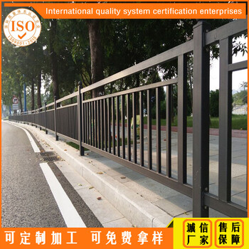 肇庆人行道栅栏生产安装厂家市政道路栏杆定做价格