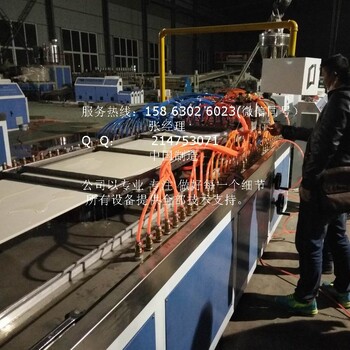 塑料机械板材设备生产供应厂家PVC竹木纤维集成墙板生产线