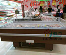 安徽超市单岛柜尺寸定做，食品冷冻冷藏柜直销图片