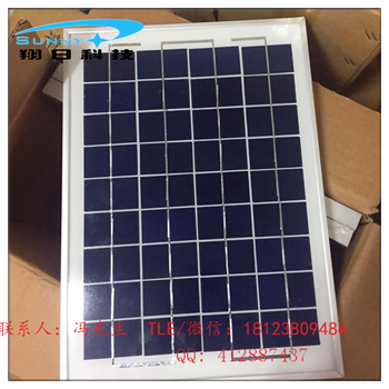 厂家多晶硅太阳能电池板18V10W户外家用发电系统