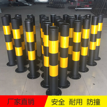 广东东莞防撞警示柱道路路口安全警示桩贴反光膜