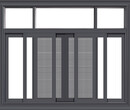 供应铝合金门窗厨房卧室126系列三轨推拉窗隔音隔热